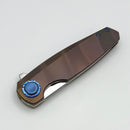 Holt Bladeworks Morpheus w/ Burnished Ripples Titanium Handles & M390 Near Mirror 1827