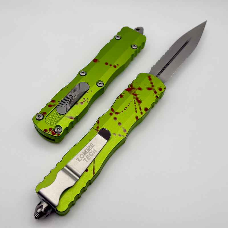 Microtech Dirac Delta D/E Zombie Tech Part Serrated 227-11Z Microtech Dirac Delta D/E Zombie Tech Part Serrated 227-11Z