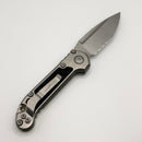 Microtech Marfione Select LUDT Gen III Titanium Textured Inlaid Handles w/ Bronze Accents & Stonewash Serrated S/E 1135-11MS8