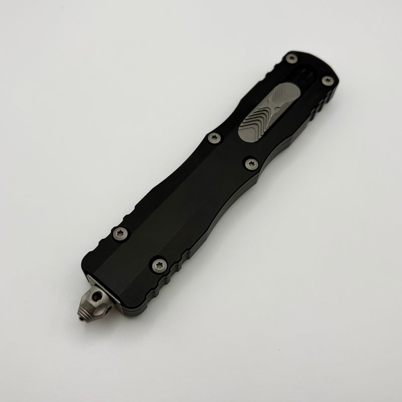 Microtech Dirac Delta D/E Full Serrated Apocalyptic w/ Black Handles 2