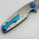 Holt Bladeworks Morpheus w/ Burnished Blizzard Titanium Handles & M390 Near Mirror 1814