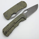 McNees Dixon w/ Green/Bronze Rock Titanium Handles & 3.75" Stonewash MagnaCut