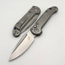 Microtech Marfione Select LUDT Gen III Slab Side Titanium Handles w/ Blue Accents & Stonewash S/E 1135-10MS3