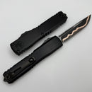 Microtech Marfione Select Ultratech ZBP S/E Baker Forge Clip Point w/ Hefted Black Handle & DLC Accents 1121-16MS1