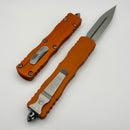 Microtech Dirac Delta Stonewash D/E w/ Orange Tangerine Handle 227-10OT