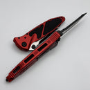 Microtech Socom Elite Tanto Edge Partial Serrated Manual Red Standard 161-2RD