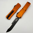 Microtech Knives Combat Troodon Gen III Black S/E w/ Orange Handle 1143-1OR