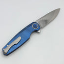 Holt Bladeworks Morpheus w/ Burnished Ripples Titanium Handles & M390 Stonewash 1826