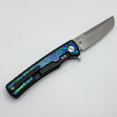 Mechforce Kilby Shard Black Titanium Integral Handle w/ Dichrolam Black Sea Inlays & Stonewash M390