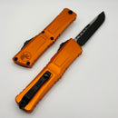 Microtech Knives Combat Troodon Gen III Black S/E w/ Orange Handle 1143-1OR