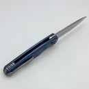 Holt Bladeworks Morpheus w/ Burnished Ripples Titanium Handles & M390 Stonewash 1826