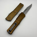 Microtech Knives Combat Troodon Gen III Stonewash Bowie w/ Tan Handle 1146-10TA