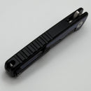 Mechforce Kilby Shard Black Titanium Integral Handle w/ Dichrolam Black Sea Inlays & Stonewash M390