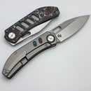 Yan Knives Chevron - Nebula Fat Carbon & Titanium Handles w/ MagnaCut