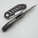 Yan Knives Chevron - Nebula Fat Carbon & Titanium Handles w/ MagnaCut