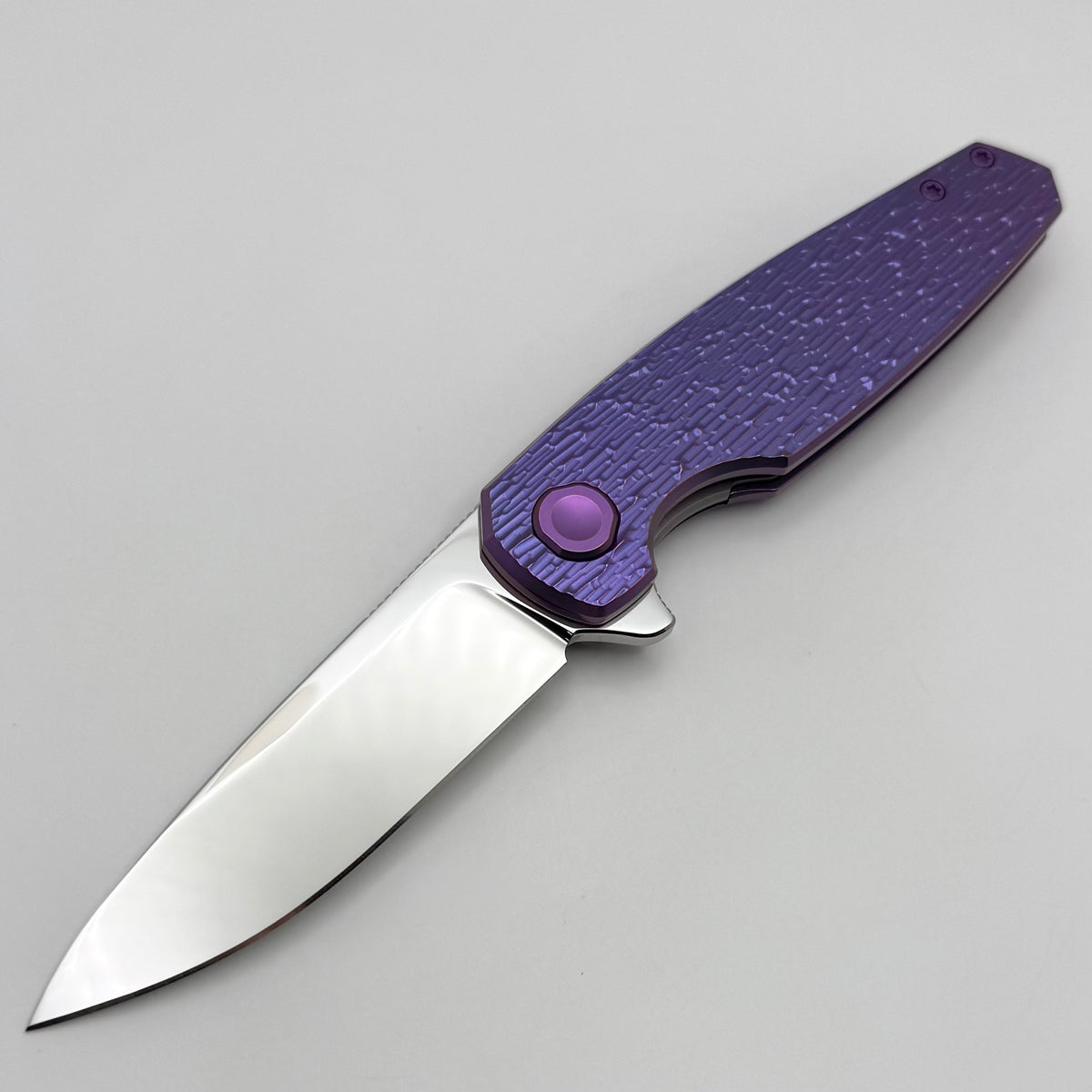 Holt Bladeworks Morpheus w/ Burnished Blizzard Titanium Handles & M390