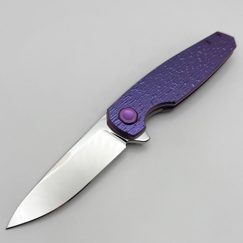 Holt Bladeworks Morpheus w/ Burnished Blizzard Titanium Handles & M390