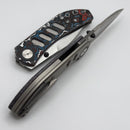 Yan Knives Chevron - Nebula Fat Carbon & Titanium Handles w/ MagnaCut