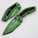 Heretic Knives Medusa Toxic Green Cel Shade w/ Recurve MagnaCut H012-CS-TX