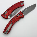 Microtech Amphibian Mini RAM LOK Red Frag Aluminum & Apocalyptic M390MK 137MRL-10APFRRD
