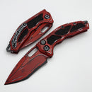 Heretic Knives Medusa Red Cel Shade w/ Recurve MagnaCut H012-CS-RD