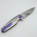 Holt Bladeworks Morpheus w/ Burnished Ridgeback Titanium Handles & M390 Near Mirror 1810