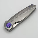 Holt Bladeworks Morpheus w/ Burnished Ridgeback Titanium Handles & M390 Near Mirror 1810