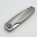 Holt Bladeworks Morpheus w/ Burnished Feather Titanium Handles & M390 Near Mirror 1809