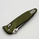 Microtech Socom Ram-Lok w/ OD Green Aluminum Frag Handles & T/E Black M390MK 161RL-1FROD