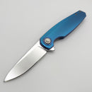 Holt Bladeworks Morpheus w/ Burnished Feather Titanium Handles & M390 Near Mirror 1815