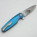 Holt Bladeworks Morpheus w/ Burnished Feather Titanium Handles & M390 Near Mirror 1815