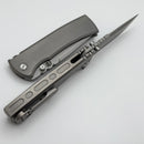 Chaves Knives Redencion 229 Integral w/ Stonewash Titanium Integral Handle & Stonewash M390 Drop Point