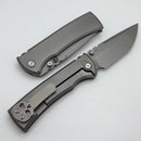 Chaves Knives Redencion 229 Integral w/ Stonewash Titanium Integral Handle & Stonewash M390 Tanto