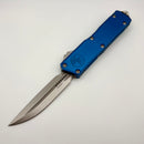 Microtech Scarab 2 Gen 3 Executive w/ Blue Handle & D/E-S Stonewash M390MK 1181-10BL