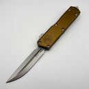 Microtech Scarab 2 Gen 3 Executive w/ Tan Handle & D/E-S Stonewash M390MK 1181-10TA