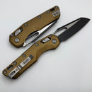 Microtech Knives MSI RAM LOK Tan Fluted Aluminum & Black M390MK 210-1FLTA