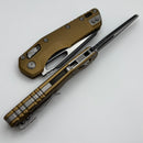 Microtech Knives MSI RAM LOK Tan Fluted Aluminum & Black M390MK 210-1FLTA