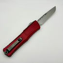 Microtech Knives Combat Troodon Gen III Stonewash Single Edge w/ Merlot Handle 1143-10MR