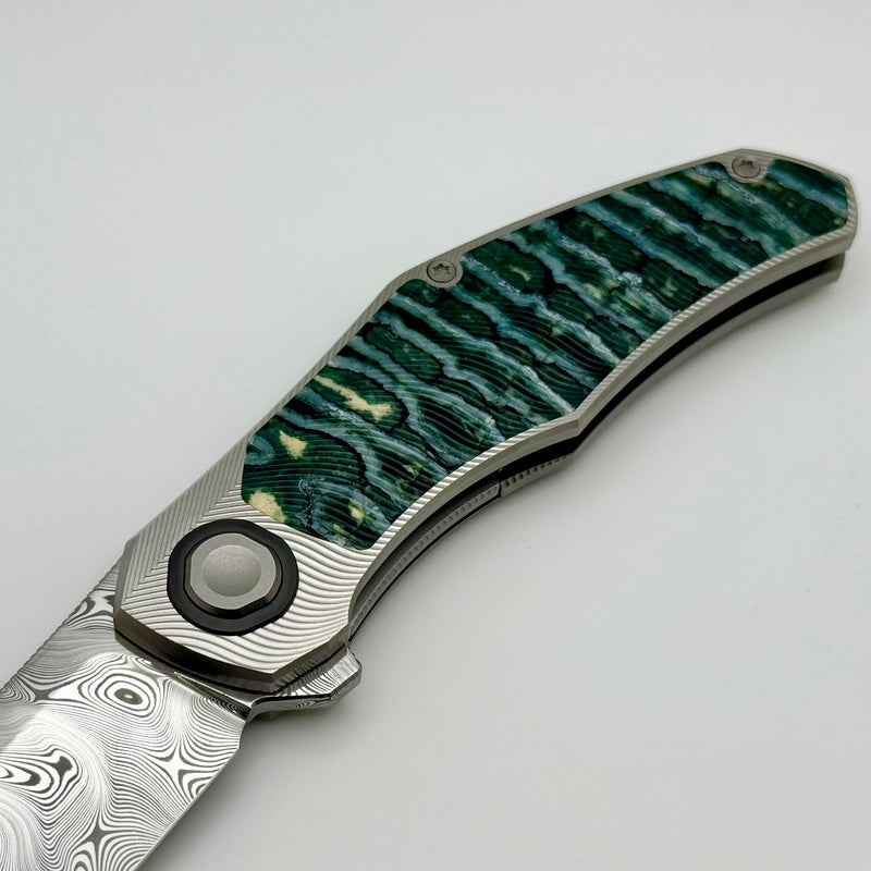 Holt Bladeworks Renegade w/ Titanium Qull Satin Mammoth Molar Inlaid H