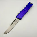Microtech Knives Combat Troodon Gen III Stonewash Single Edge w/ Purple Handle 1143-10PU