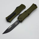 Microtech Knives Mini Hera Black S/E M390MK w/ OD Green Handle 1703M-1OD