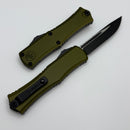Microtech Knives Mini Hera Black S/E M390MK w/ OD Green Handle 1703M-1OD