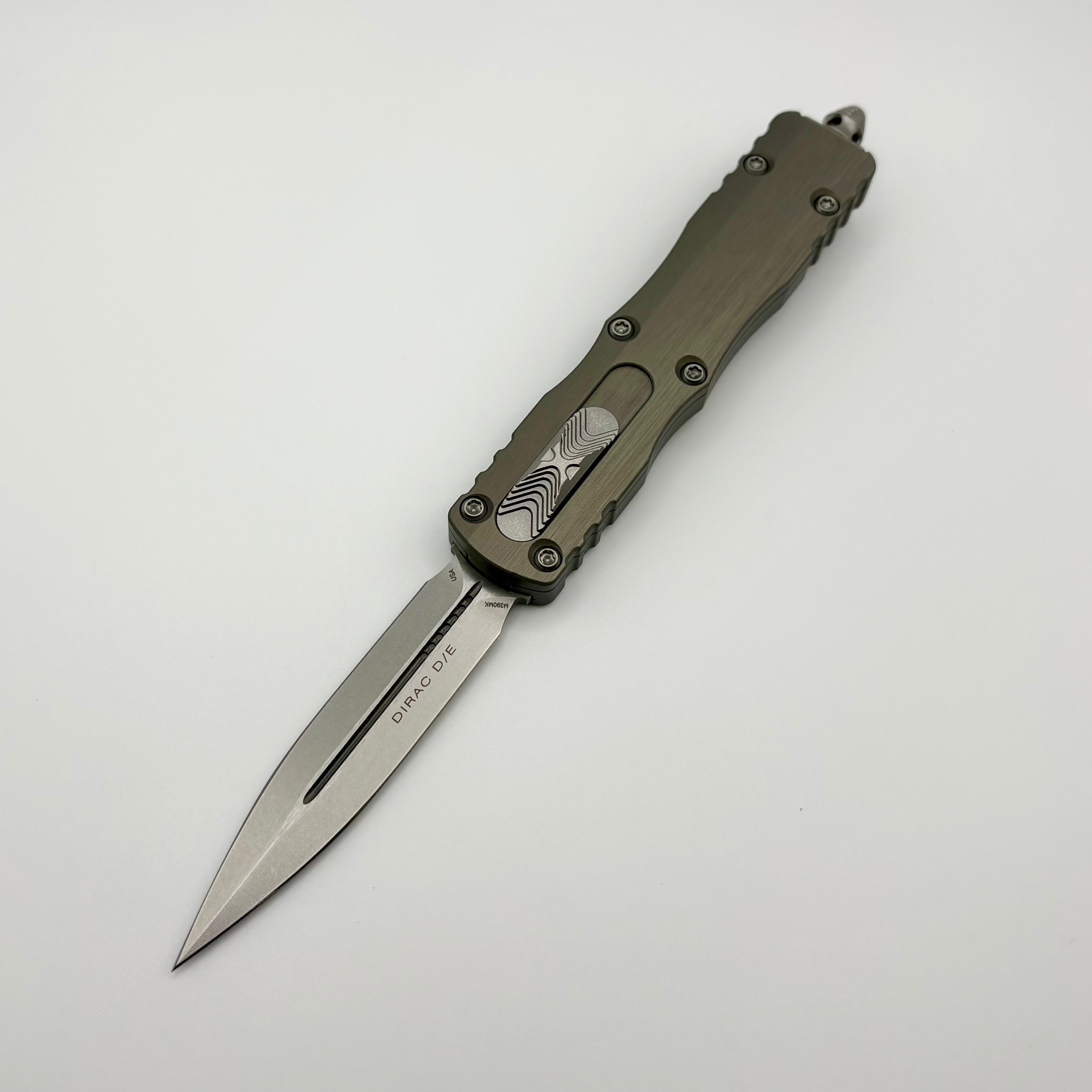 Microtech Dirac D/E Apocalyptic Standard & Natural Clear Handle 225-10