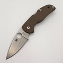 Spyderco Native 5 Brown G-10 Handles & CPM-15V Sprint Run C41GPBN15V5 (Consignment)