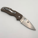 Spyderco Native 5 Brown G-10 Handles & CPM-15V Sprint Run C41GPBN15V5 (Consignment)