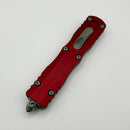 Microtech Dirac Delta Double Edge Stonewash Partial Serrated & Merlot 227-11APMR