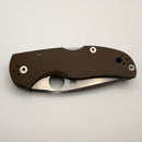 Spyderco Native 5 Brown G-10 Handles & CPM-15V Sprint Run C41GPBN15V5 (Consignment)