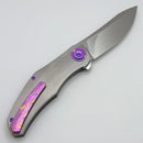 Holt Bladeworks Renegade w/ Titanium Quill Burnished Handles & M390