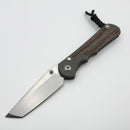 Chris Reeve Large Inkosi Natural Canvas Micarta Inlay Titanium Handles w/ Tanto MagnaCut (Consignment)