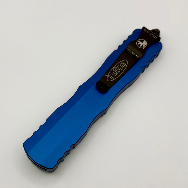 Microtech Dirac Delta Blue Double Edge Black Tactical Standard 227-1BL